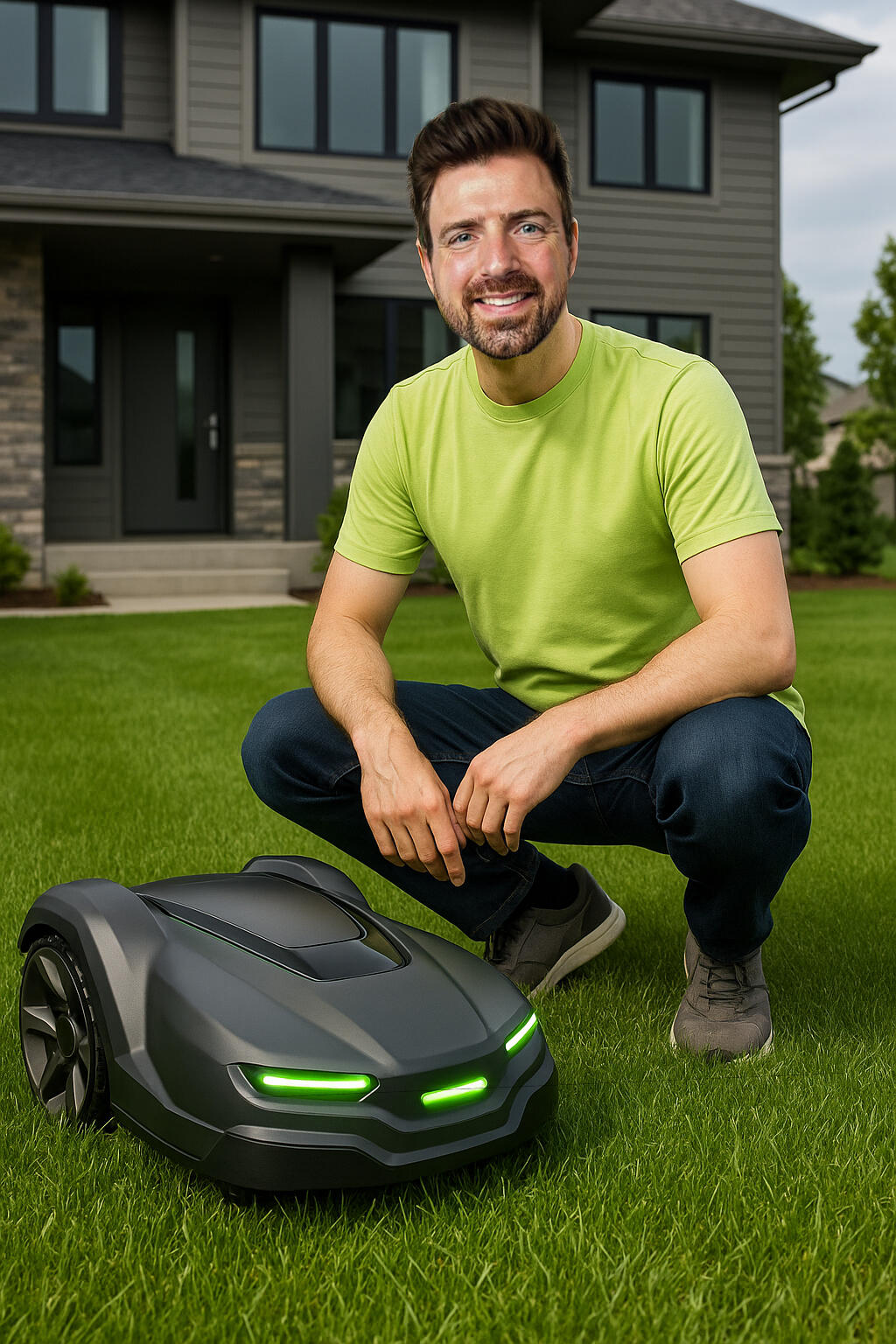 Maplewood, MN homeowner with robot mower
